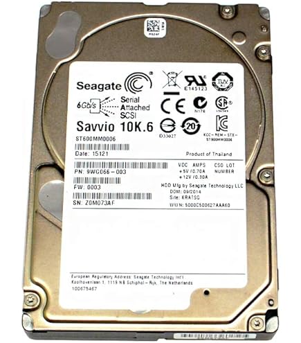 Amazon.com: Seagate Savvio 10K.3 146 GB 10000RPM SAS 6-Gb/S 16MB
